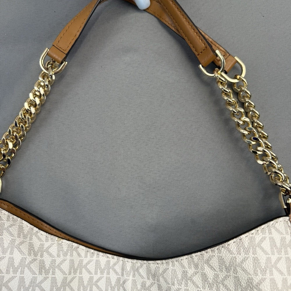 Michael Michael Kors Newbury Chain Shoulder Bag Vinilla Acorn  EUC - Picture 6 of 15
